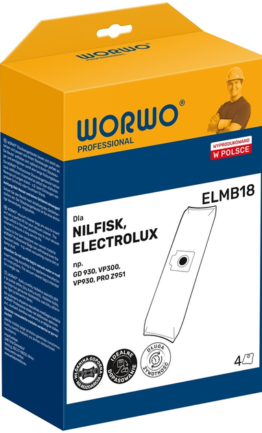 Набір мішків Electrolux UZ925 ELMB18 PRO /KPL4 (ELMB18) - зображення 1