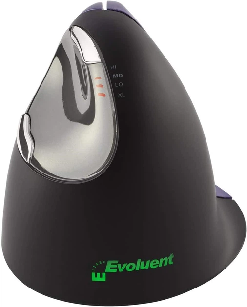 Mysz Evoluent VerticalMouse 4 Small USB Black/Purple (VM4S) - Zdjęcie 3 Mysz Evoluent VerticalMouse 4 Small USB Black/Purple (VM4S) - obraz 3