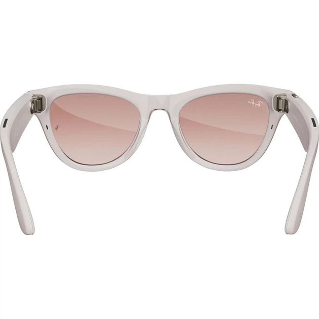 Смарт-очки Ray-Ban Meta Skyler Shiny Chalky Gray Cinnamon Pink Lenses (RW4010 670013 52-20) - Фото 3 Смарт-очки Ray-Ban Meta Skyler Shiny Chalky Gray Cinnamon Pink Lenses (RW4010 670013 52-20) - изображение 3