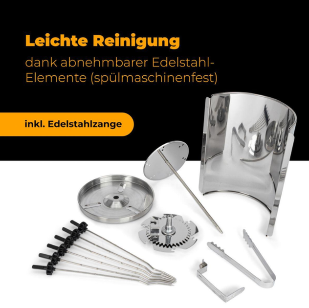 Электрошашлычница CLATRONIC DVG 3686 Серый - Фото 8 Электрошашлычница CLATRONIC DVG 3686 Серый - изображение 8