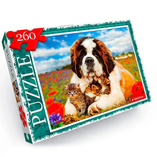 Пазл "Лучшие друзья" Danko Toys C260-13-08, 260 эл. - Фото 2 Пазл "Лучшие друзья" Danko Toys C260-13-08, 260 эл. - изображение 2