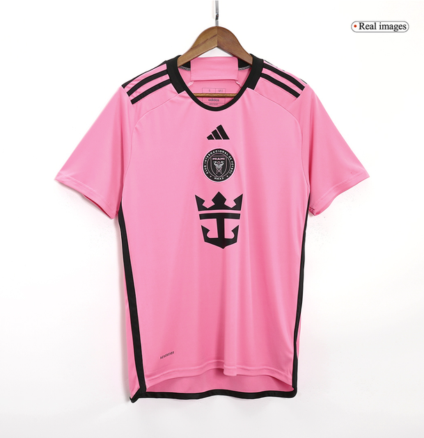 Дитяча футбольна форма Adidas Messi №10 Inter Miami 2025, розмір 24 (зріст 130–140 см), рожево-чорна - изображение 4
