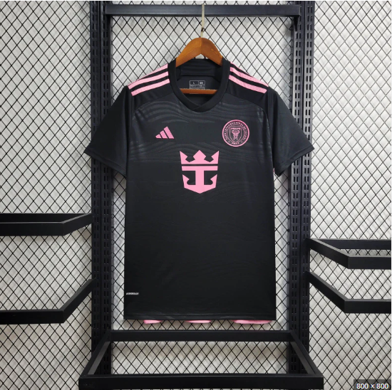 Дитяча футбольна форма Adidas Messi №10 Inter Miami 2025, розмір 28 (зріст 150–160 см), чорно-рожева - изображение 3
