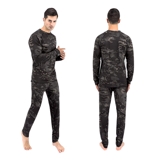 Термобелье мужское Lesko A152 XL Camouflage Black - Фото 3 Термобелье мужское Lesko A152 XL Camouflage Black - изображение 3