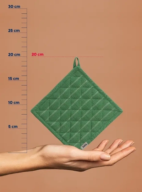 Прихватка Kela Cora Зелена в смужку 20x20 см (12820k) - зображення 3