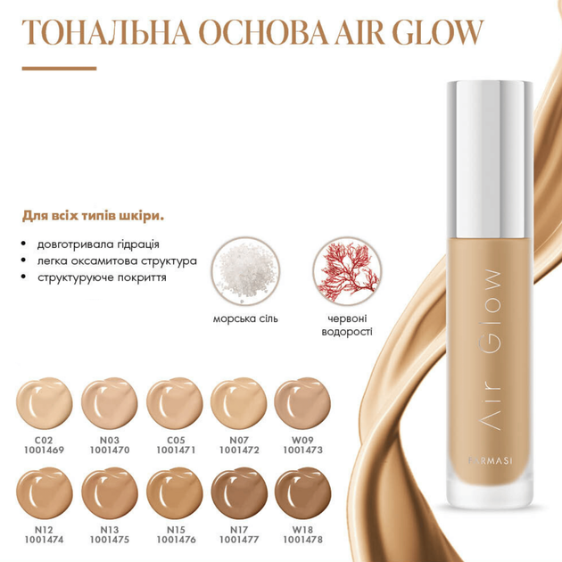 Тональная основа с воздушным сиянием Farmasi Air Glow C02 28 г - Фото 2 Тональная основа с воздушным сиянием Farmasi Air Glow C02 28 г - изображение 2