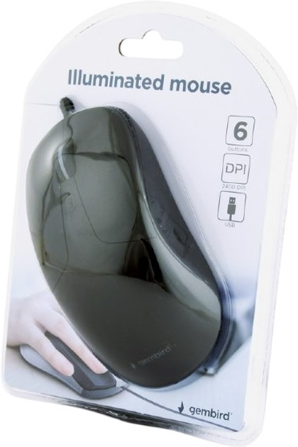 Mysz Gembird MUS-UL-01 USB Black - obraz 3