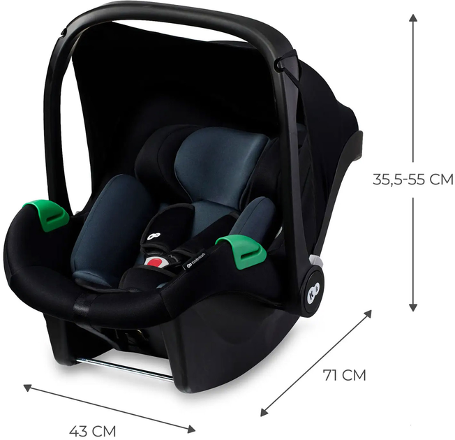 Автокресло-переноска Kinderkraft Mink Pro i-Size Black (KCMINKPRBLK0000) (00-00305303) - изображение 3
