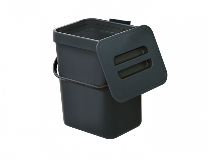 Ведро для мусора MVM с крышкой BIN-11 5л Антрацит (BIN-11 5L ANTHRACITE) - изображение 2