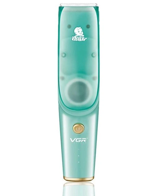 Безшумна машинка для стрижки дітей і немовлят VGR Baby V-151, Бездротовий тример 3 насадки з витяжкою - изображение 2