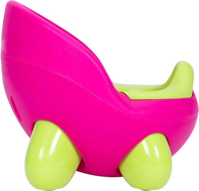 Nocnik dziecięcy EcoToys na nóżkach Różowo-zielony (5905817004492) - obraz 6