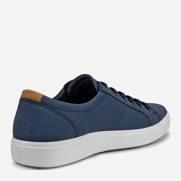Sneakersy męskie skórzane ECCO Soft 7 43000459140 43 Granatowe (194891283168) - obraz 3