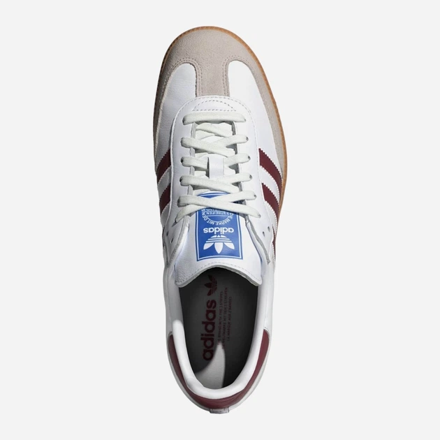 Sneakersy męskie do kostki adidas Originals Samba OG IF3813 42.5 (8.5UK) Białe (4066759170827) - obraz 5