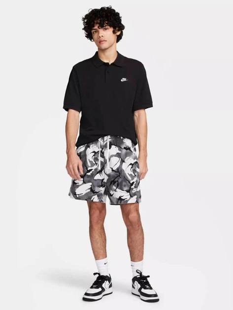 Поло довге чоловіче Nike M Nk Club Ss Polo Pique FN3894-010 2XL Чорне (196974891857) - зображення 3