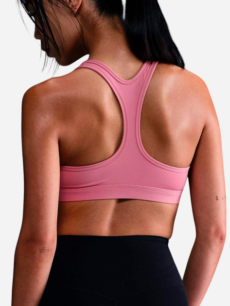 Спортивный топ для бега женский Nike W Nk Swsh Lgt Spt Bra DX6817-699 L Розовый (0197860098688) 