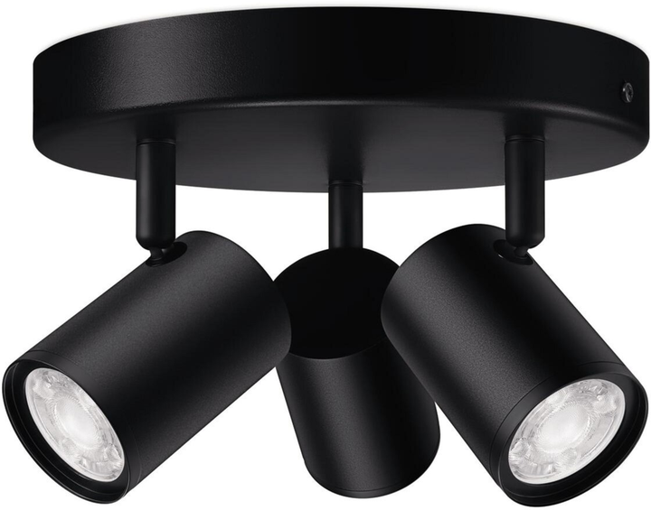 Inteligentna lampa WIZ Imageo 3x regulowany reflektor LED WiFi 1035 lm Black (8719514554535) - obraz 2