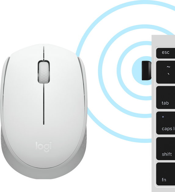 Mysz Logitech M171 Wireless Biała (910-006867) - obraz 4