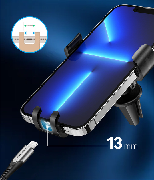 Автодержатель для смартфона Vention With Duckbill Clip 4.7-7.2" Black (KCGB0) - Фото 10 Автодержатель для смартфона Vention With Duckbill Clip 4.7-7.2" Black (KCGB0) - изображение 10