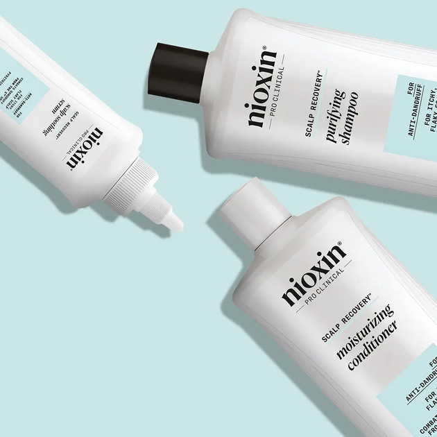 Набір для догляду за волоссям Nioxin Scalp Recovery Шампунь 200 мл + Кондиціонер 200 мл + Сироватка 100 мл (4064666844169) - зображення 4
