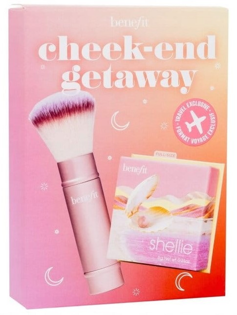 Набір Benefit Cheek-End Getaway М'які пудрові рум'яна 6 г + Багатофункціональний пензлик для макіяжу (602004150271) - зображення 1