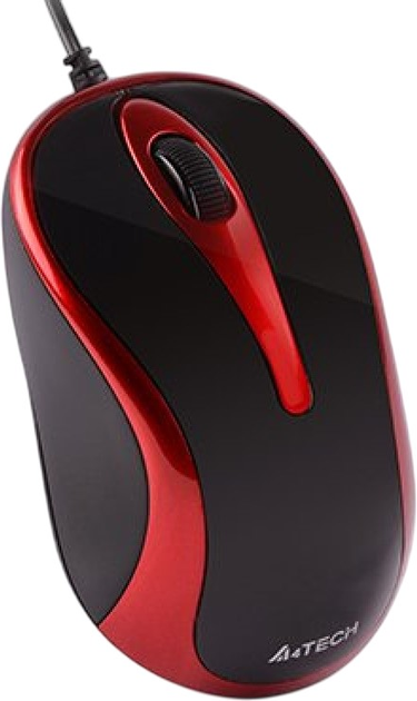 Mysz A4Tech V-Track A4-N-350-2 Czarno/Czerwona (4711421865111) - obraz 2