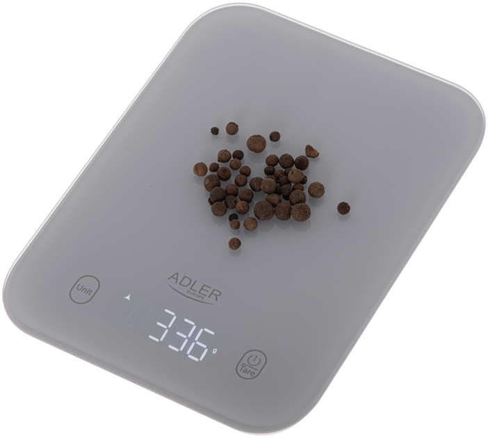 Waga kuchenna Adler AD 3181 Szara (5905575904348) - obraz 3