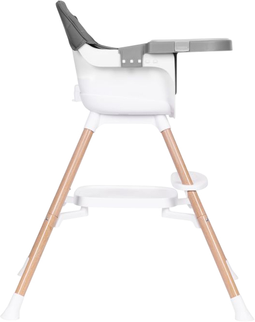 Krzesełko do karmienia EcoToys 2w1 Szary (5905817004584) - obraz 5