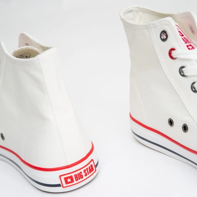 Чоловічі кеди високі Big Star JJ174602-101 47 Білі (5900714487478) - зображення 7