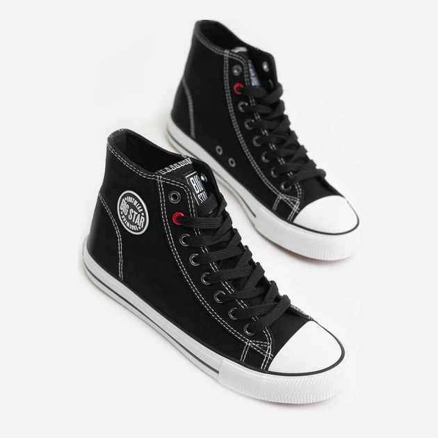Чоловічі кеди високі Big Star JJ174603-906 42 Чорні (5900714487508) - зображення 3