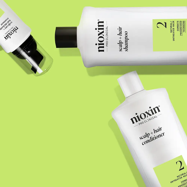 Набір для догляду за волоссям Nioxin System 2 Шампунь 150 мл + Кондиціонер 150 мл + Сироватка 40 мл (4064666843926) - зображення 3