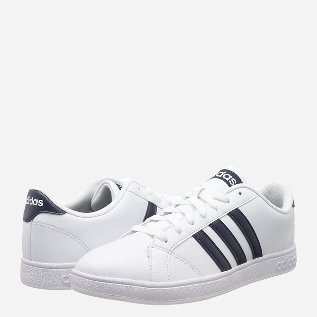 Sneakersy męskie skórzane do kostki adidas Baseline AW4618 46.5 (UK 11.5) Białe (4056565993390) - obraz 4