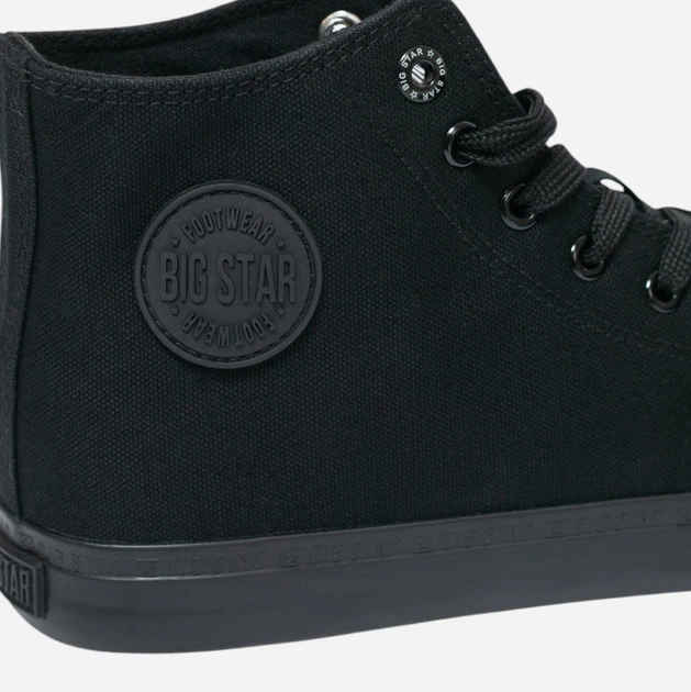 Trampki męskie materialowe za kostkę Big Star Ff174550 906 46 Czarne (5900714816162) - obraz 9