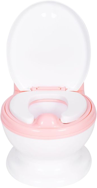Дитячий горщик EcoToys зі щіткою Біло-рожевий (5905817002924) - зображення 5