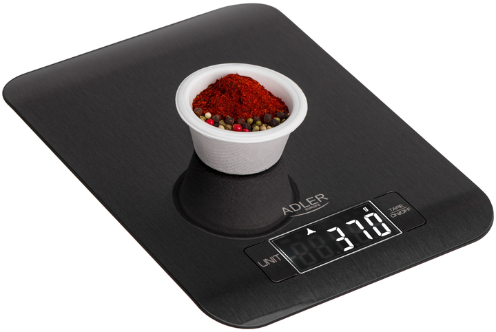 Waga kuchenna Adler AD 3183 Czarna (5905575906205) - obraz 3
