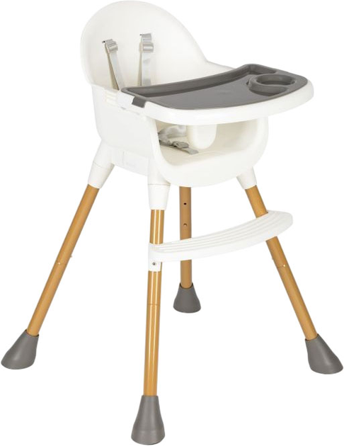 Krzesełko do karmienia EcoToys biały (5905817000739) - obraz 3