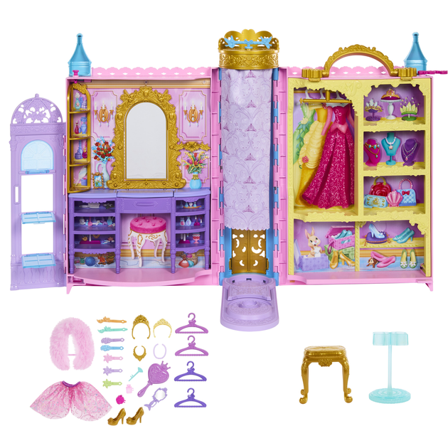 Ігровий набір Mattel Disney Princess Гардеробна Принцеси HXC20 (0194735225767) - зображення 4