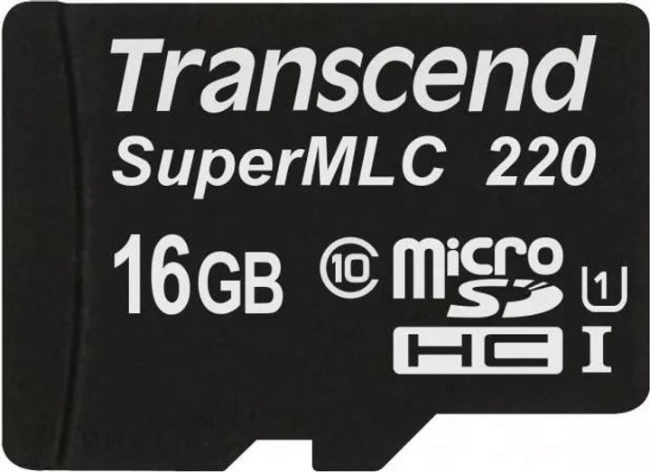 Karta pamięci Transcend USD220I microSDHC 16GB Class 10 UHS-I U1 (TS16GUSD220I) - obraz 1