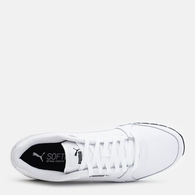 Buty sportowe męskie skórzane na platformie do kostki Puma St Runner V3 L 38485501 41 (7.5UK) 26.5 cm Białe (4064536339436) - obraz 6