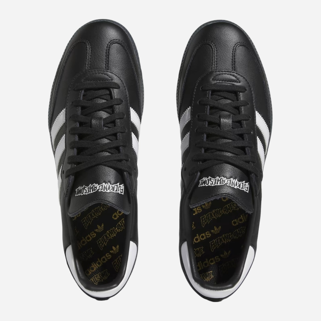 Sneakersy damskie ze skóry naturalnej adidas FA Samba ID7339 39.5 (6UK) 24.5 cm Czarne (4066754034636) - obraz 6
