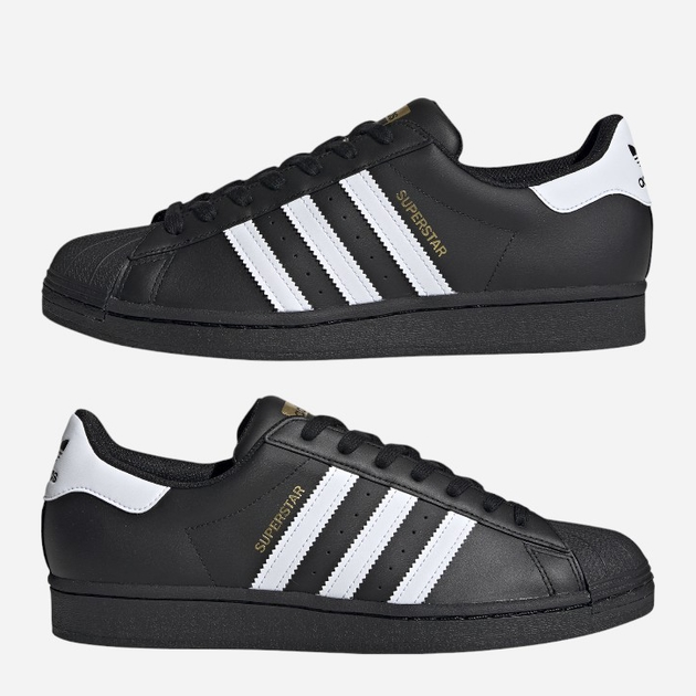 Чоловічі кеди низькі adidas Originals Superstar 2.0 EG4959 47.5 (12UK) Чорні (4062051419176) - зображення 3