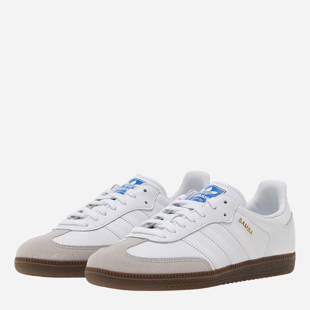 Чоловічі кеди низькі adidas Originals Samba OG IE3439 45.5 Білі (4067886953031) - зображення 2