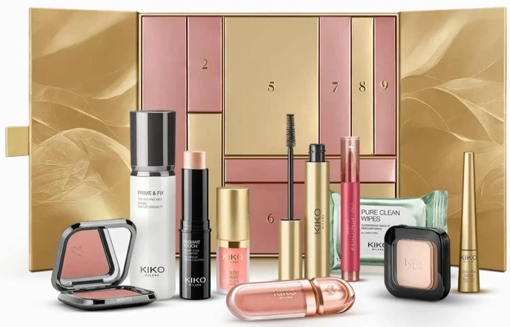Подарунковий календар краси Kiko Milano Golden Oasis 10 Days Of