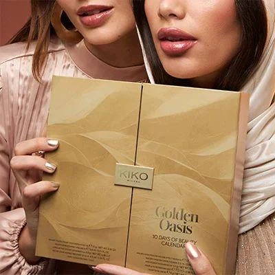 Подарунковий календар краси Kiko Milano Golden Oasis 10 Days Of