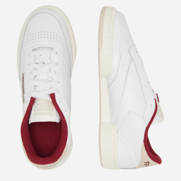 Sneakersy męskie skórzane Reebok Club C 85 100032972 42 Białe (4066756678074) - obraz 3