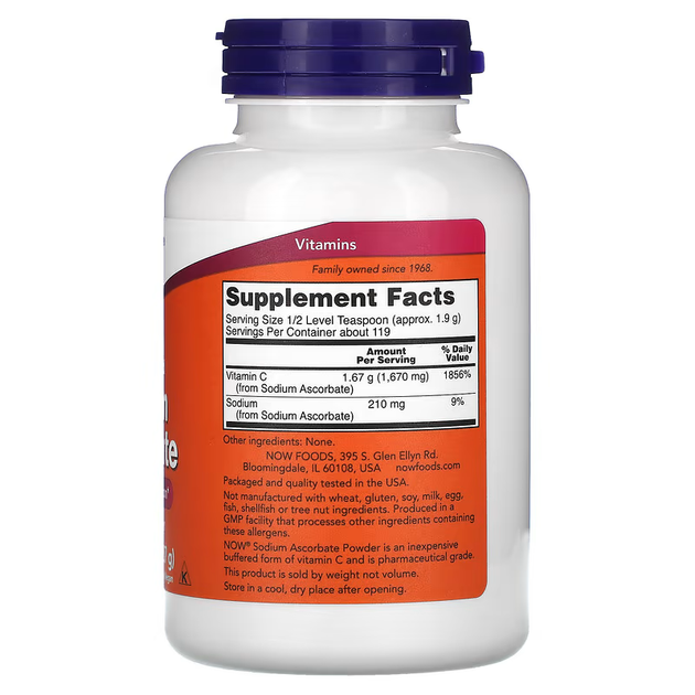 Порошок Аскорбата Натрия Sodium Ascorbate - 227г 733739007605 - Фото 2 Порошок Аскорбата Натрия Sodium Ascorbate - 227г 733739007605 - изображение 2