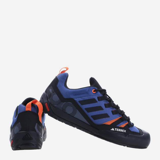 Чоловічі кросівки для туризму adidas Terrex Swift Solo 2 IE6903 44.5 Синій/Чорний (4066746372920) - зображення 4