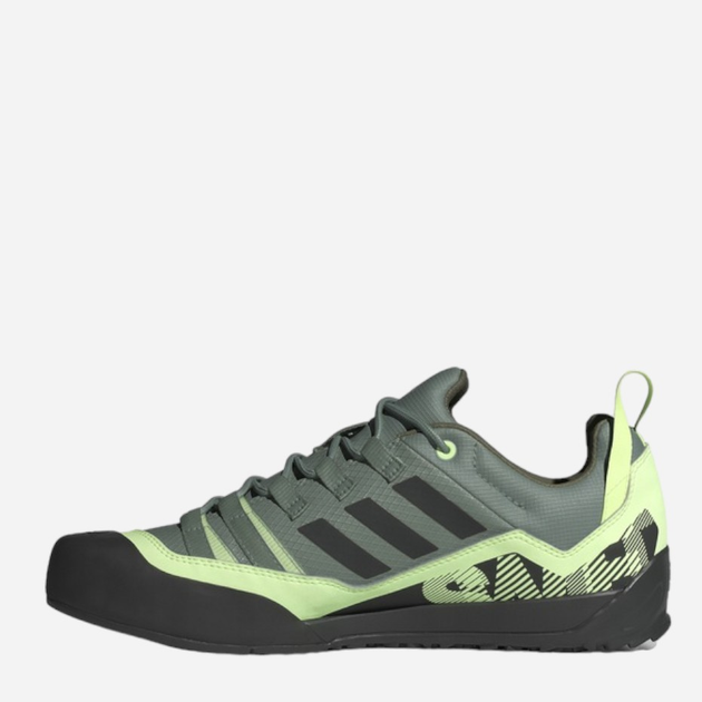 Чоловічі кросівки для туризму adidas Terrex Swift Solo 2 IE8052 42 Зелений/Чорний (4066763514358) - зображення 4
