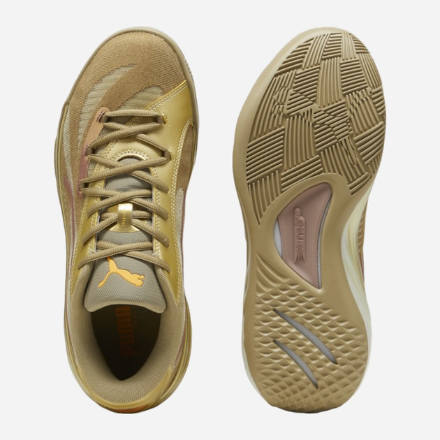 Buty do koszykówki męskie Puma All-Pro Nitro CNY 379967-01 44.5 (10UK) Złociste (4099686113520) - obraz 4