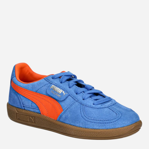 Чоловічі кеди низькі Puma Palermo 39646325 42 (8UK) Синій/Помаранчевий (4067979581141) - зображення 2