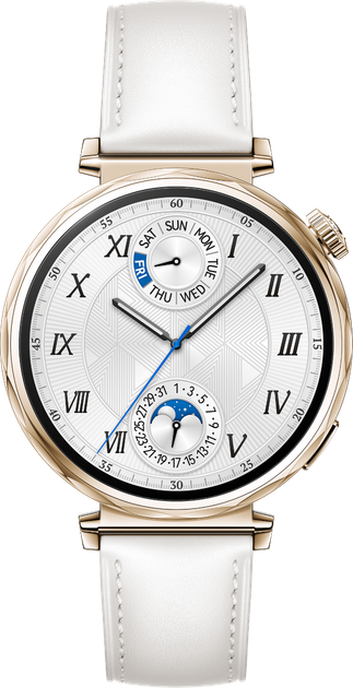 Смар часы HUAWEI Watch GT 5 41 mm белые (кожаный ремешок) - Фото 3 Смар часы HUAWEI Watch GT 5 41 mm белые (кожаный ремешок) - изображение 3